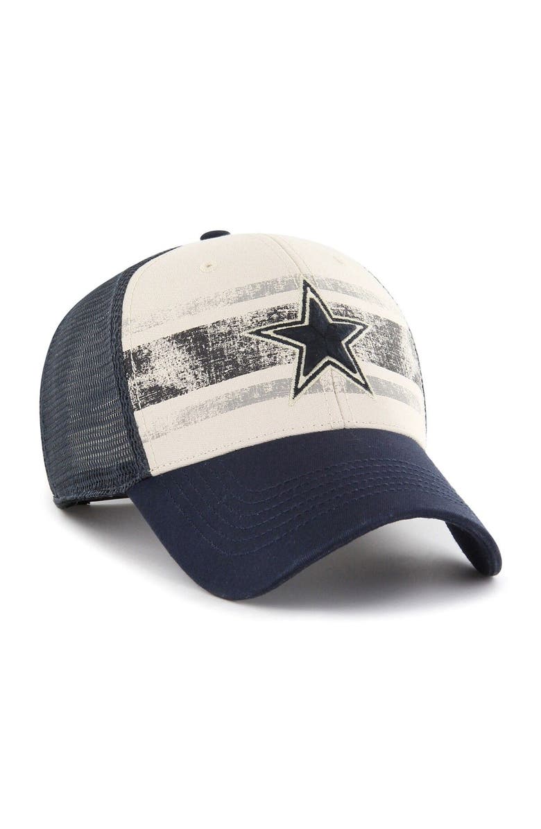 '47 Men's '47 Cream Dallas Cowboys Breakout MVP Trucker Adjustable Hat, Alternate, color, Cream
