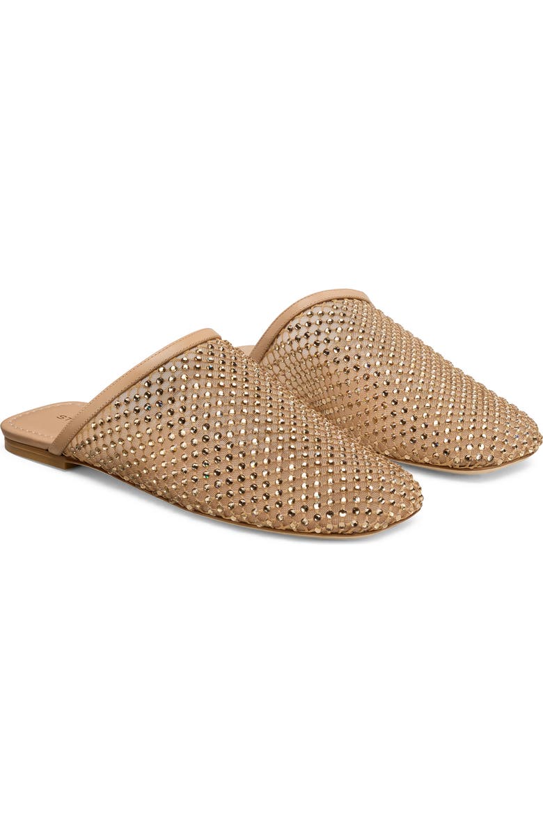 Stuart Weitzman Bareitall Mesh Mule, Alternate, color, Adobe Beige