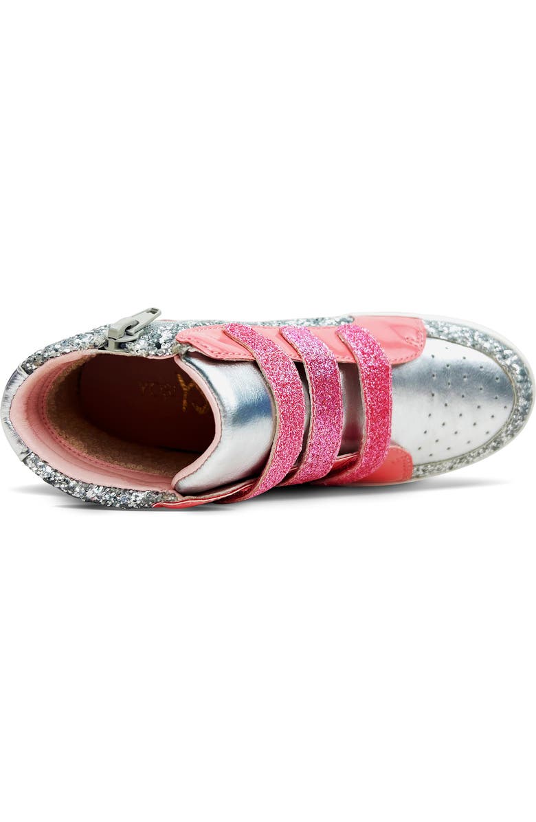 Yosi Samra Kids' Miss Hannah Sequin High Top Sneaker, Alternate, color, Pink / Silver