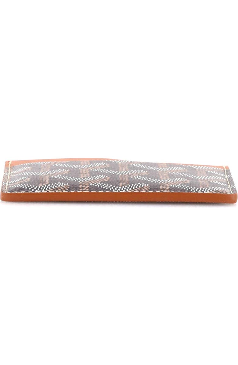 Pre-Owned Goyard Saint Sulpice Card Holder Coated Canvas, Alternate, color, Brown