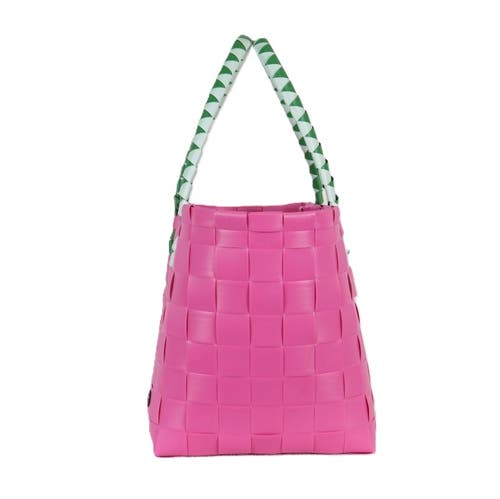 Handed By Paris Brights Recycled Tote Bag In Pink