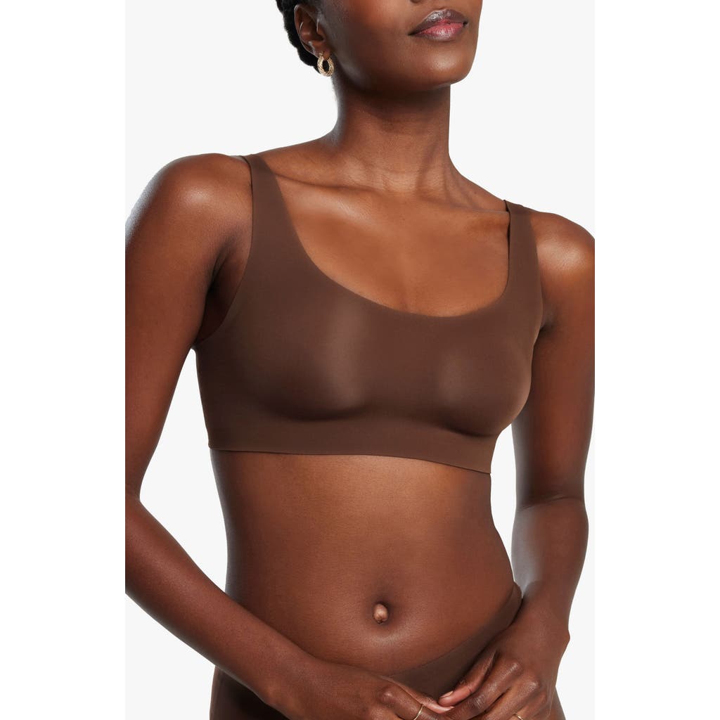 Evelyn & Bobbie The Bobbie Scoop Bra In Brown