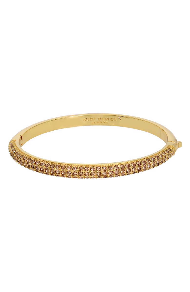 Kurt Geiger London Dome Pavé Bangle, Main, color, Gold