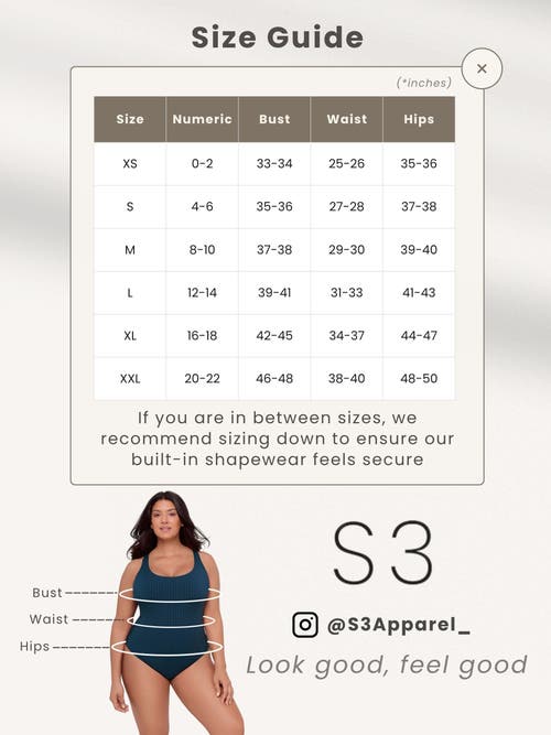 S3 Ribbed Squareneck Midkini Top In Blue