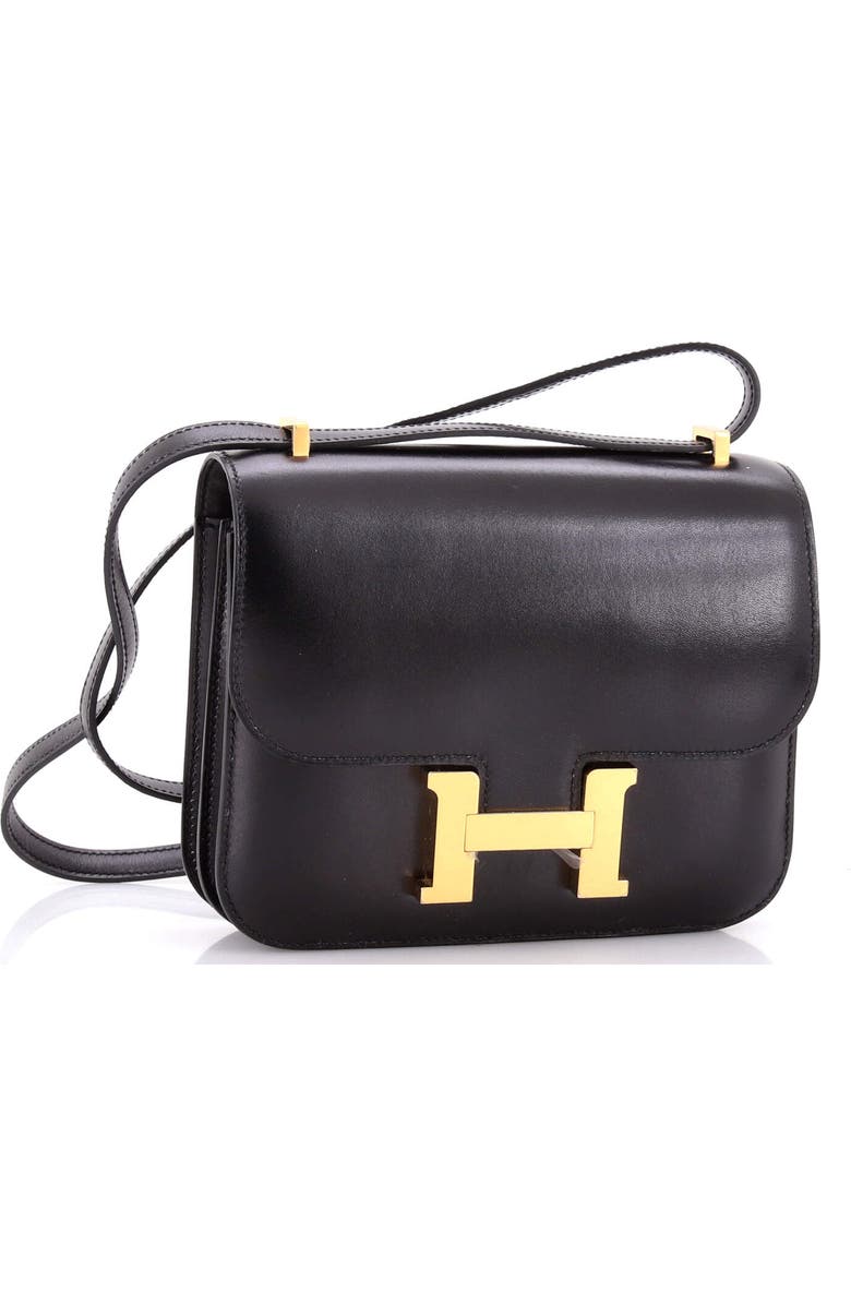 Pre-Owned Hermes Constance NM Bag Box Calf 18, Alternate, color, Noir