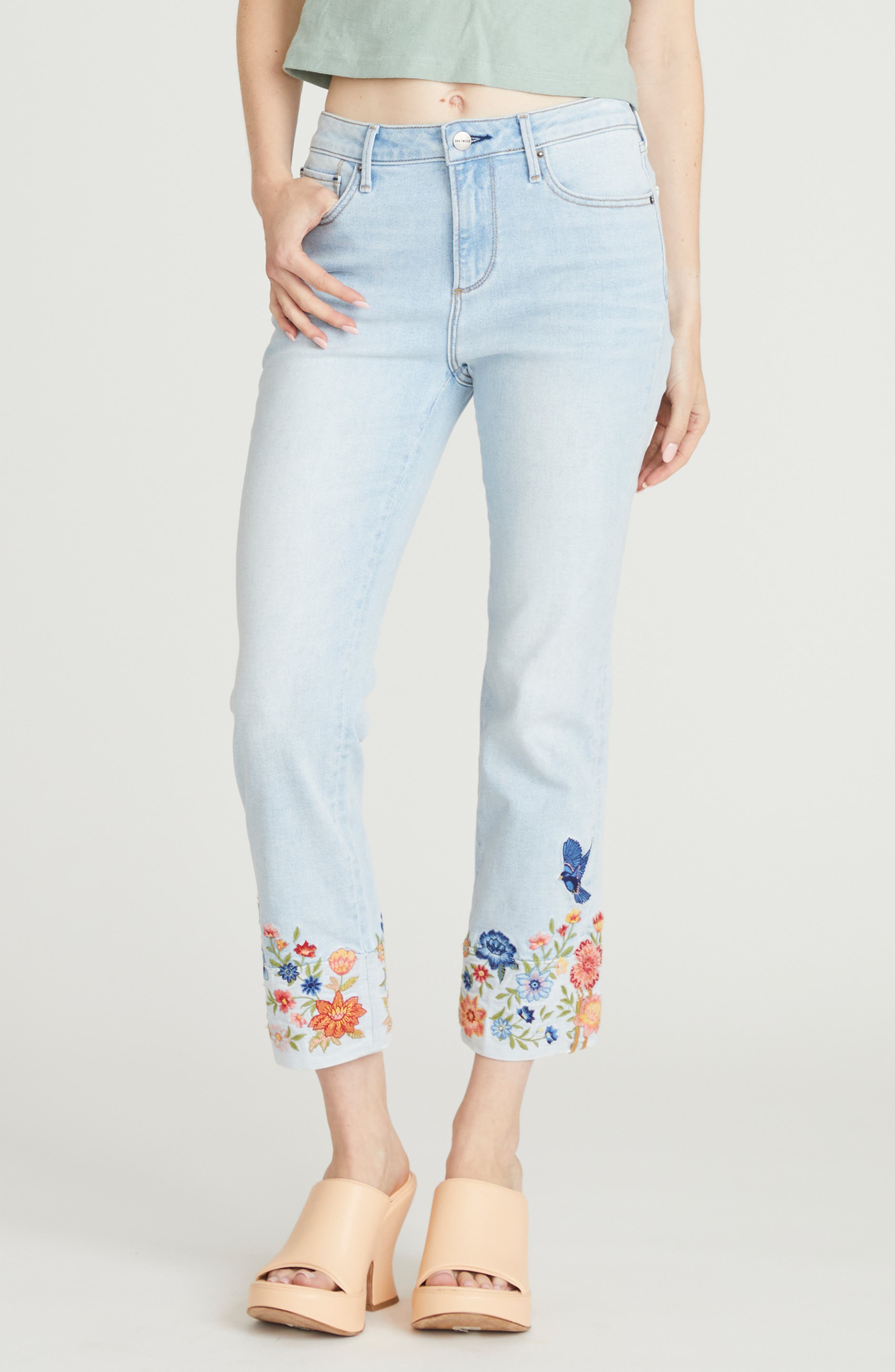 Driftwood Colette Crop Straight Leg Jeans