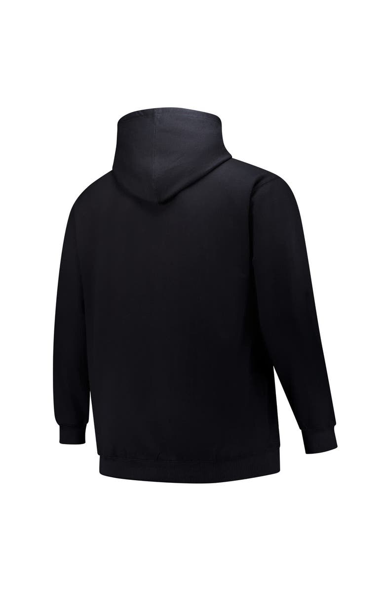 PROFILE Men's  Black Seattle Mariners Stack Fleece Pullover Hoodie, Alternate, color, 