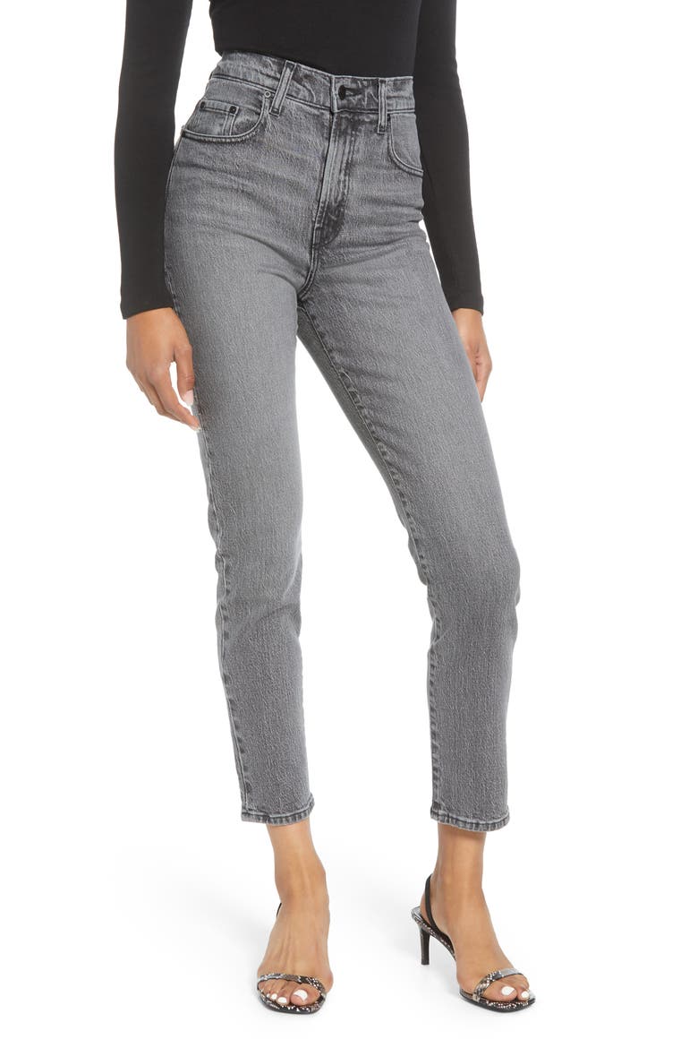 Frankie Comfort High Waist Slim Ankle Jeans, Main, color, SECRETIVE