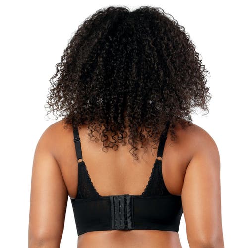 Parfait Mia Dot Wire-free Padded Mesh Bralette In Black