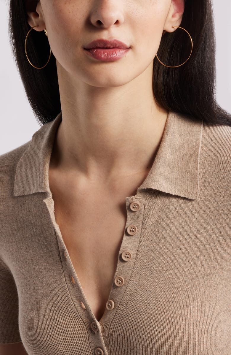 Nordstrom Thin Hoop Earrings, Alternate, color, Gold