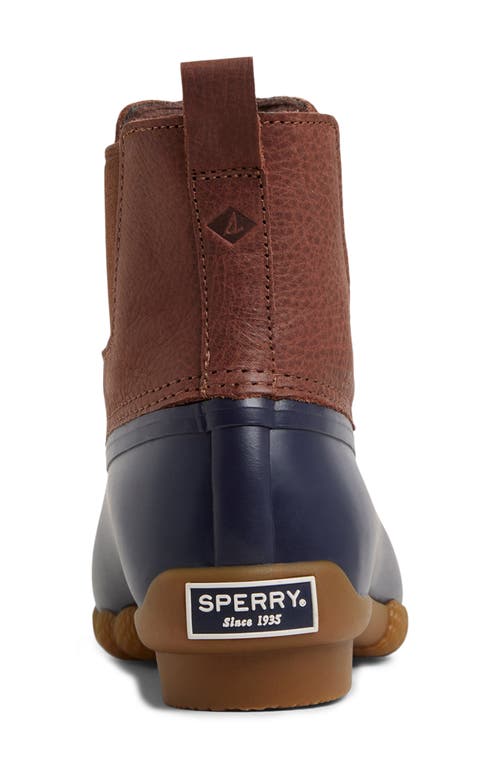 Sperry Saltwater Waterproof Duck Chelsea Boot In Brown