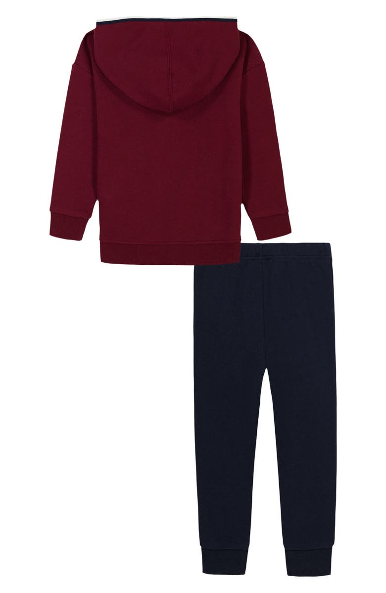 Tommy Hilfiger Half Zip Hoodie & Joggers Set, Alternate, color, Red