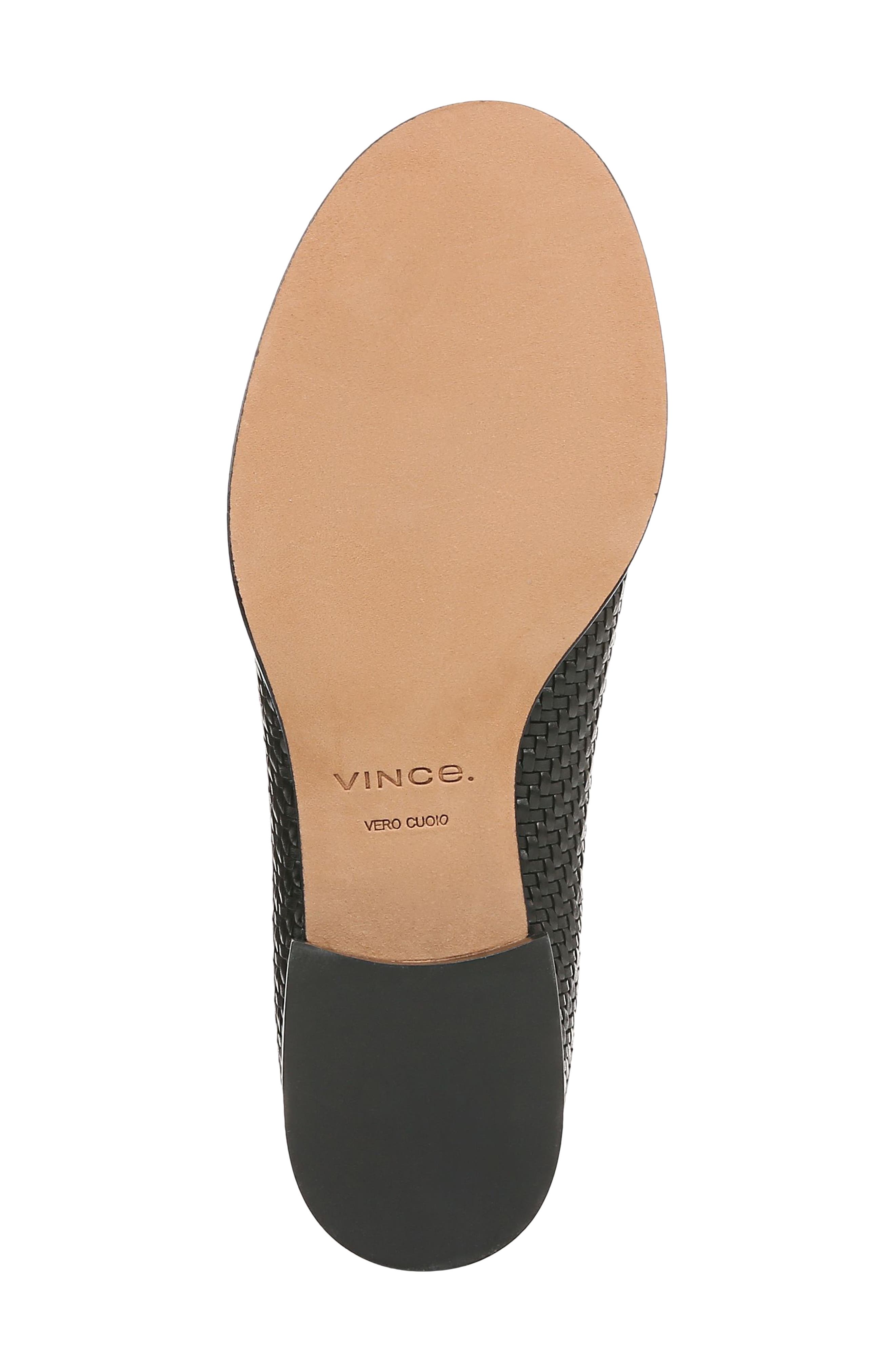 Vince Naomi Woven Loafer, Alternate, color, Black