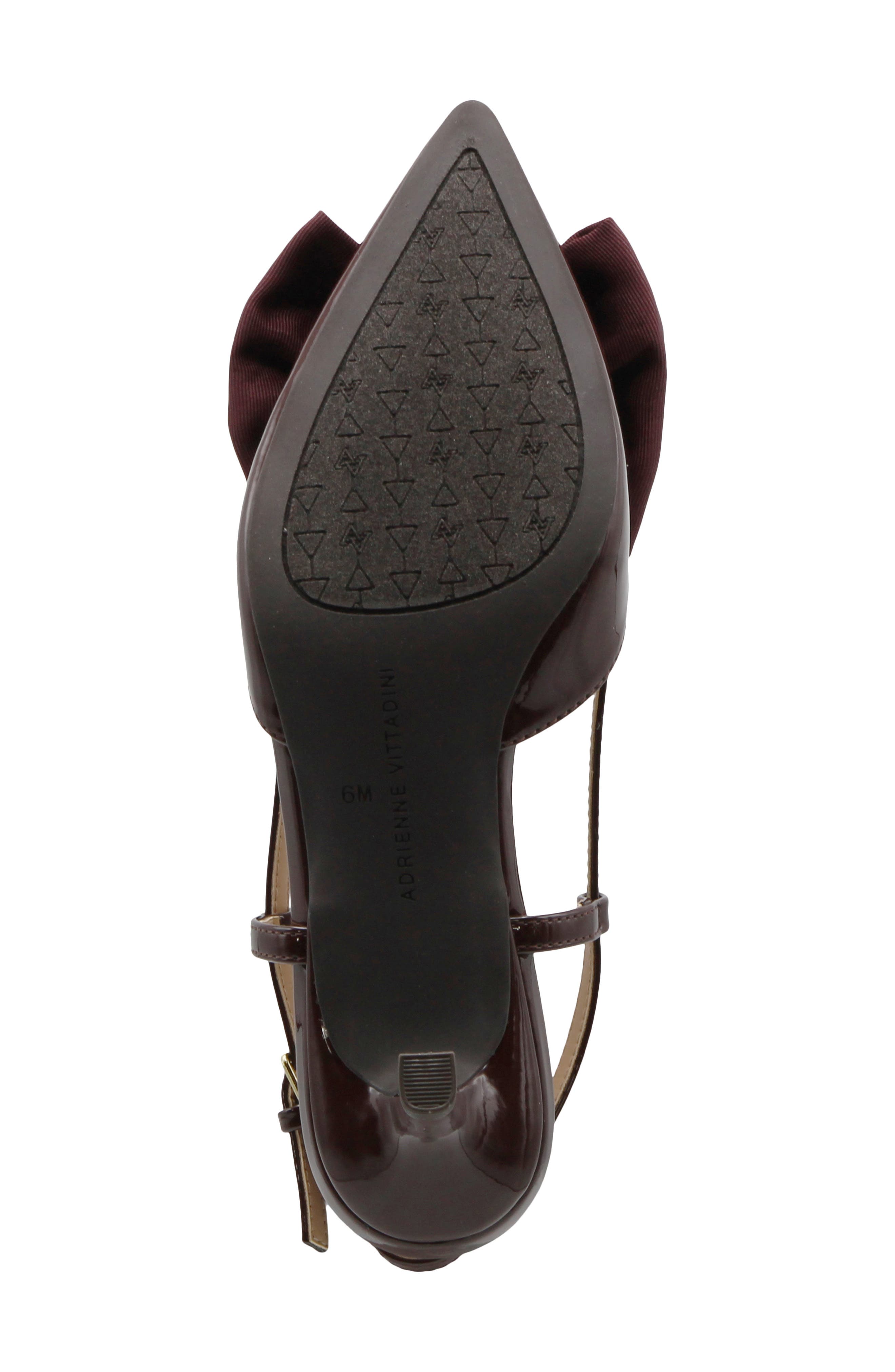 Sanger Faux Leather Slingback Pump, Alternate, color, DK BRN PAT