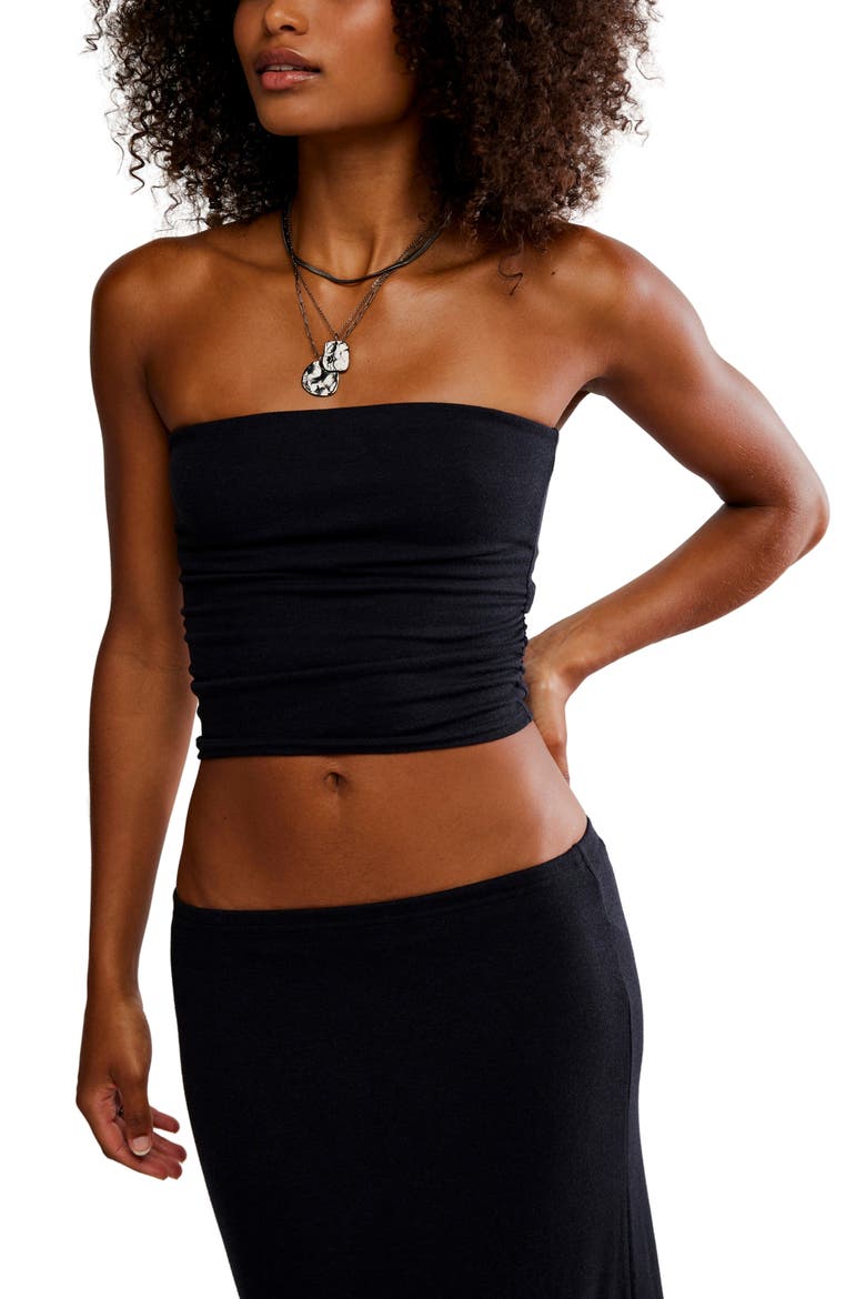 Good Feels Tube Top & Maxi Skirt Set, Alternate, color, BLACK
