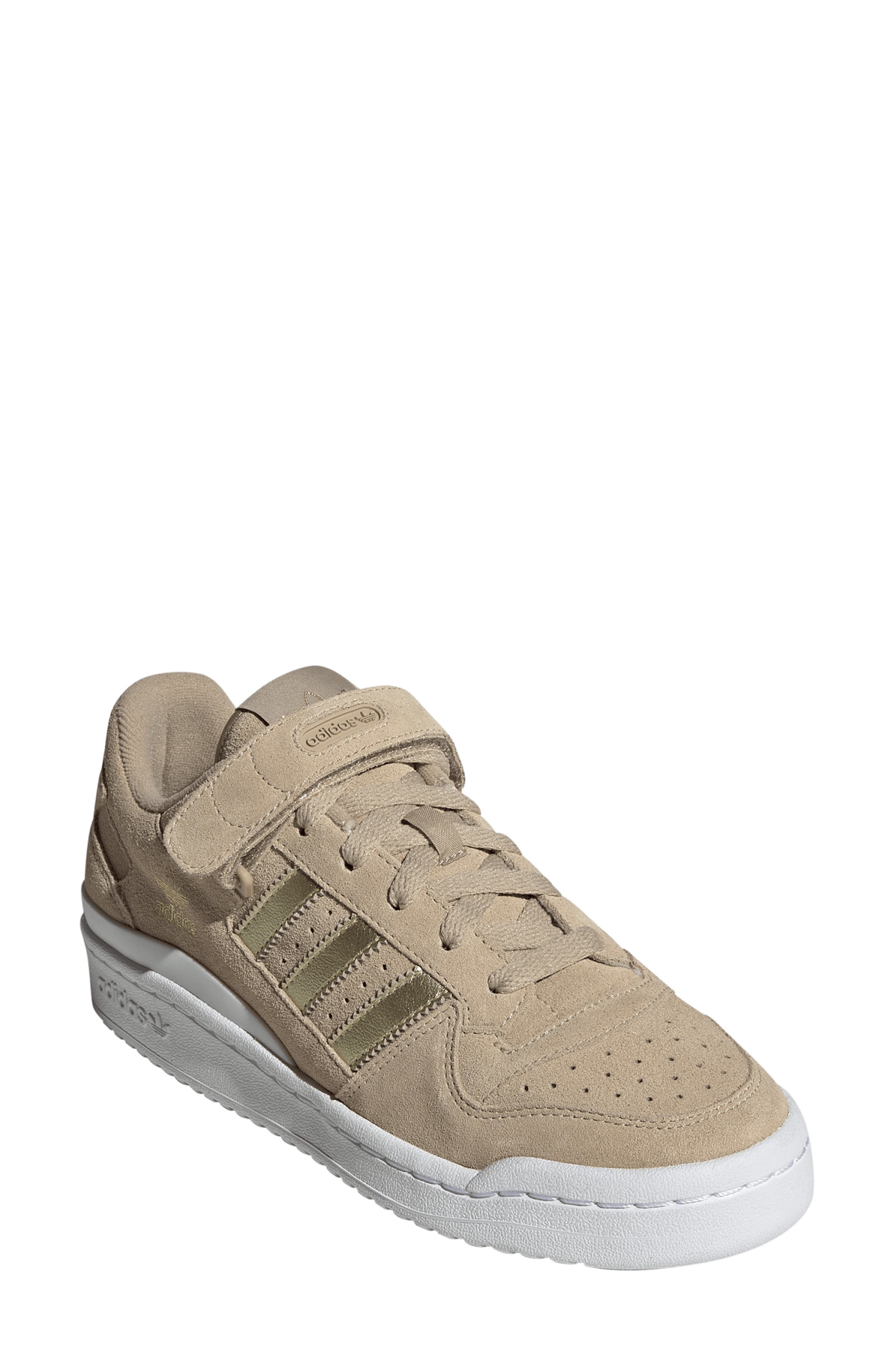 Forum Low Basketball Sneaker, Main, color, BEIGE TONE/ WHITE/ MATTE GOLD