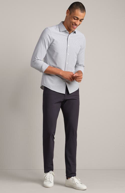 Rhone State Of Mind Grid Check Slim Fit Button-up Shirt In Blue