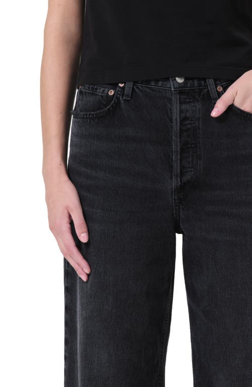 Agolde Dame High Waist Wide Leg Organic Cotton Jeans In Hitch