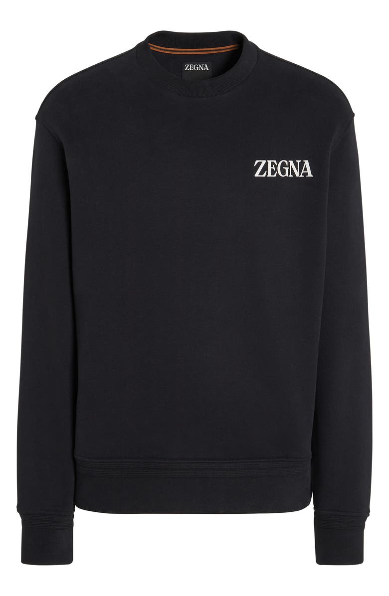 ZEGNA Soft Touch Cotton French Terry Sweatshirt, Alternate, color, 