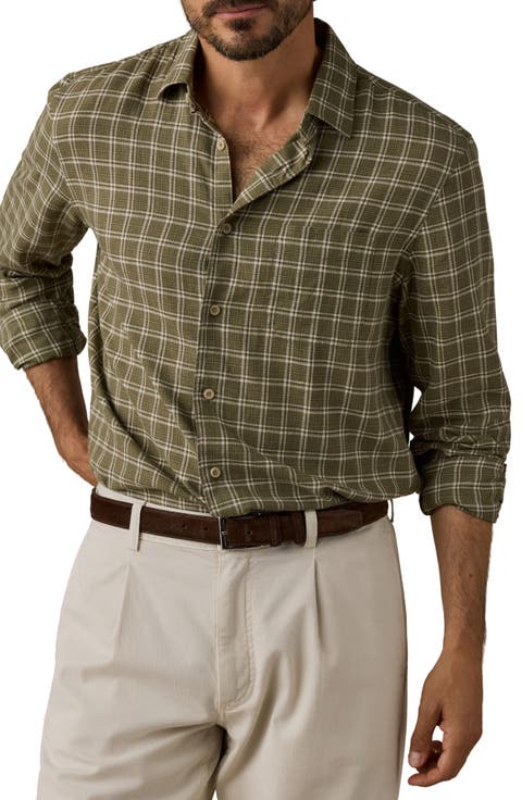 Palmetto Plaid Button-Up Shirt