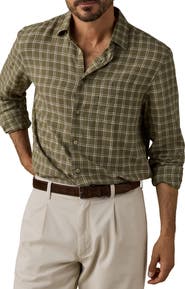 Faherty Palmetto Plaid Button-Up Shirt