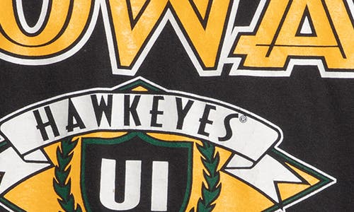 Elwood Vintage Iowa Hawkeyes Tee In Black