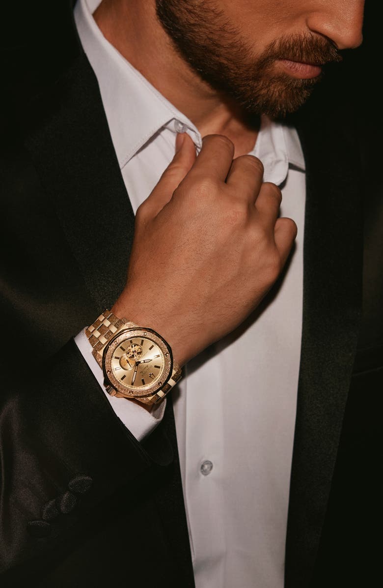 BULOVA Marine Star Series A Marc Anthony Automatic Bracelet Watch, 44mm, Alternate, color, Gold-Tone