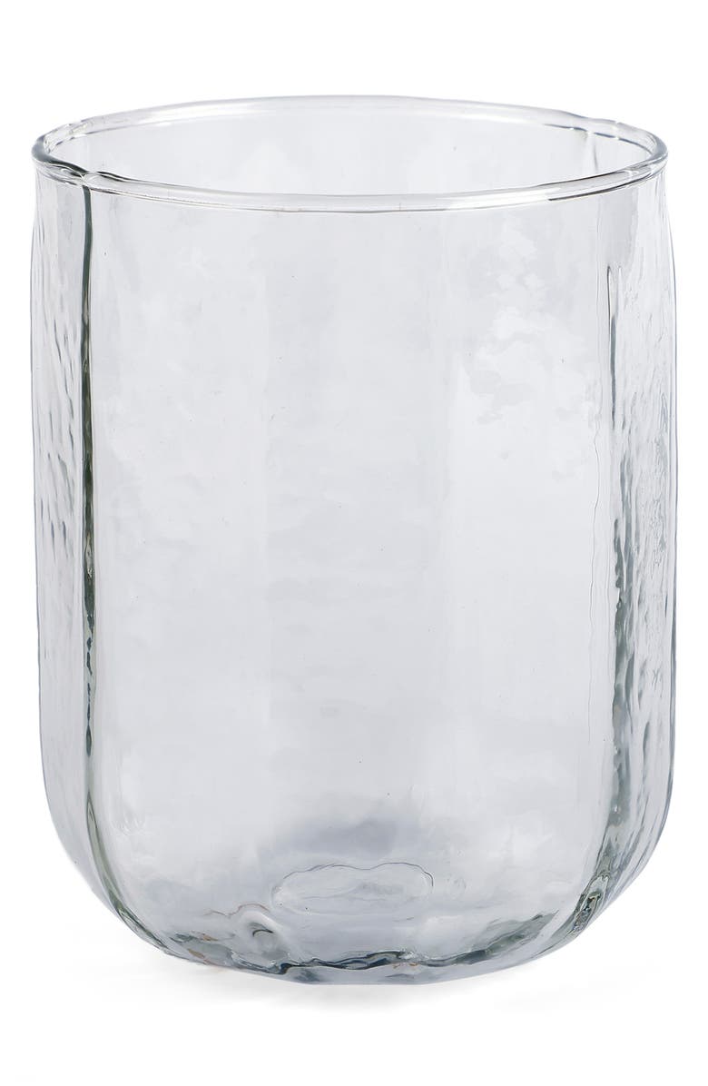 Casa Amarosa Hammered Water Glass, Main, color, Transparent