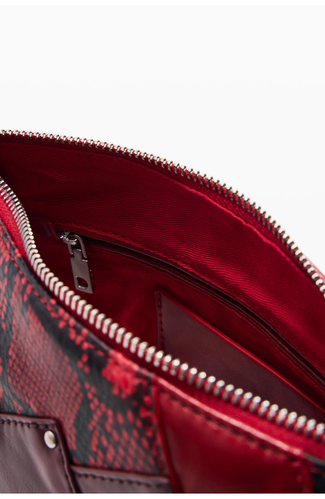 Desigual Faux Leather Crossbody Bag, Alternate, color, Red