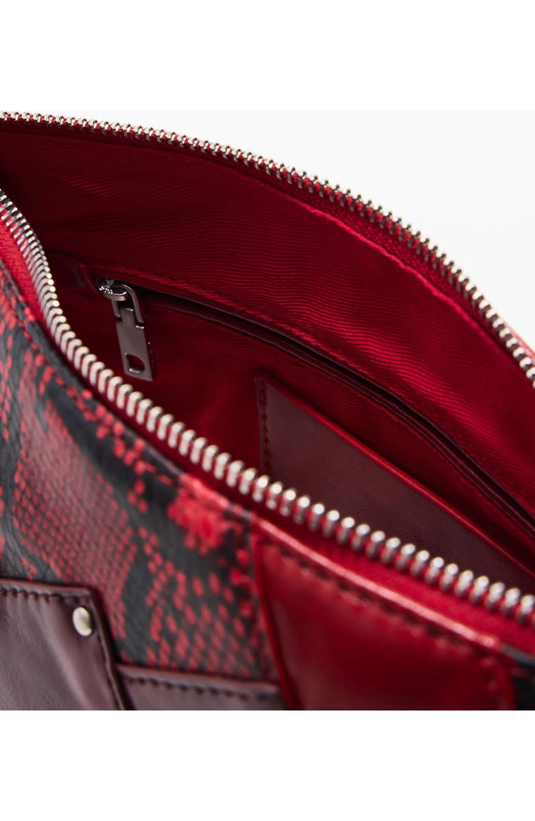 Desigual Faux Leather Crossbody Bag, Alternate, color, Red