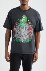 MARKET Smiley On the Slab Graphic Cotton T-Shirt