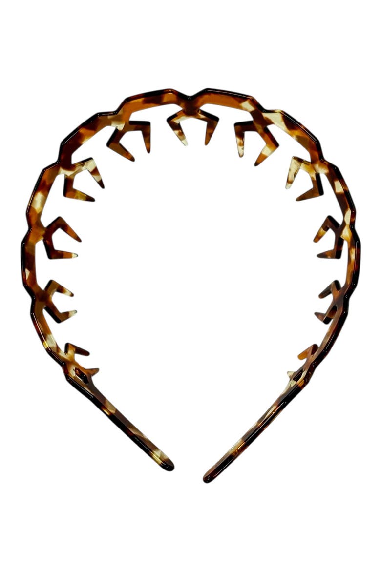 Crown Headband, Main, color, DOTTED TORTOISE