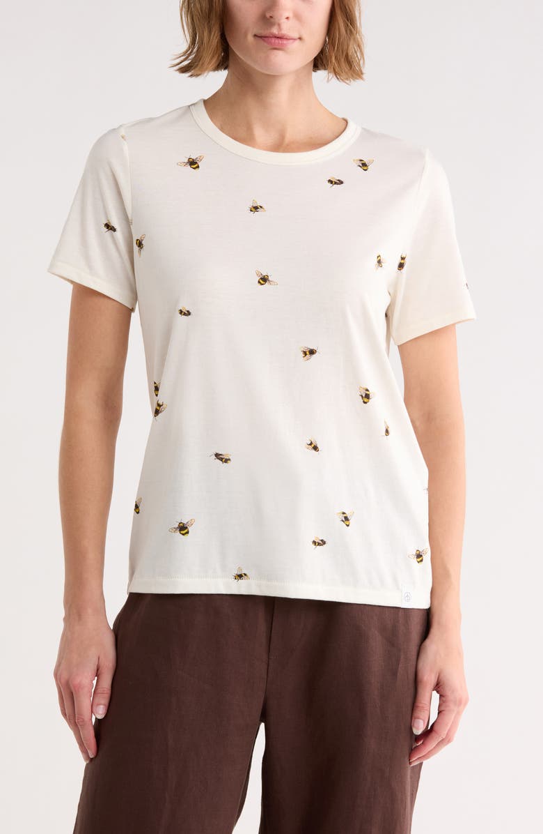 rag & bone Bumblebee Graphic T-Shirt, Main, color, White Multi