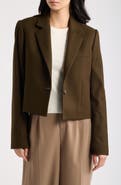 Vince Short Flannel Blazer