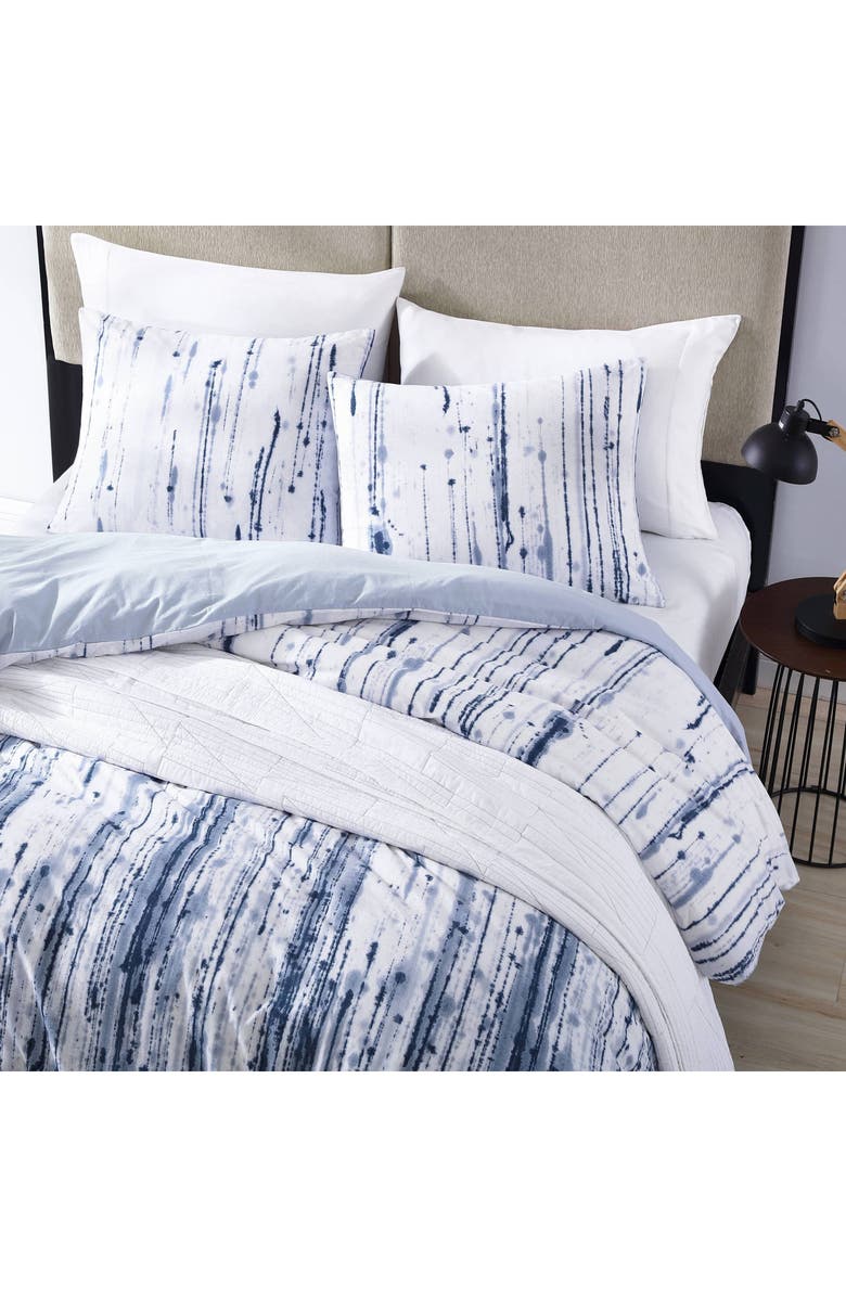 CITY SCENE Sokal Cotton Duvet & Shams Set, Alternate, color, Blue