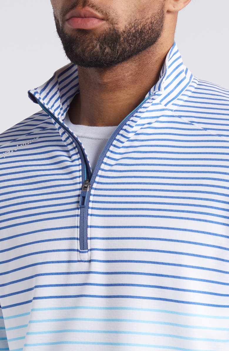 vineyard vines Sankaty Stripe Quarter Zip Performance Pullover, Alternate, color, 