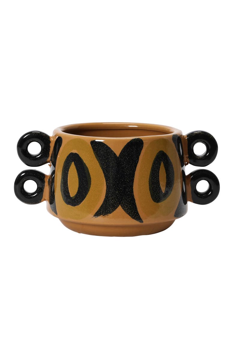 Storied Home Planter with Handles, Main, color, Brown