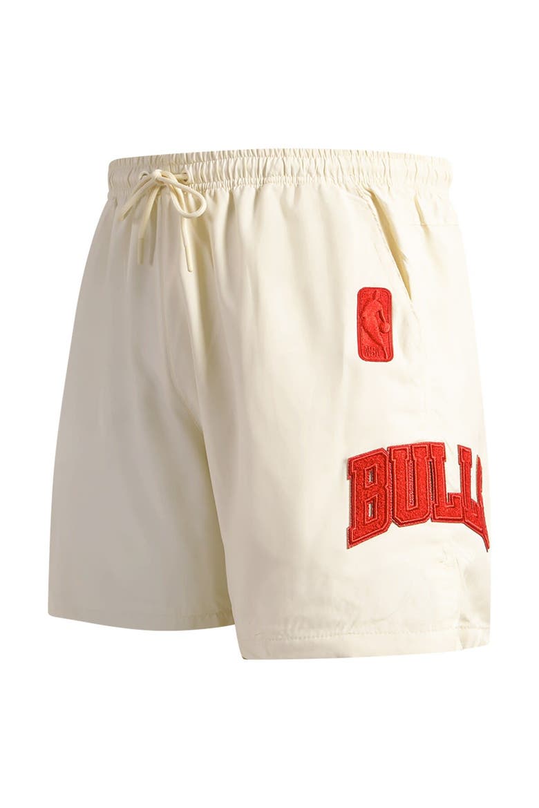 Men's Pro Standard Cream Chicago Bulls Triple Tonal Woven Shorts, Alternate, color, Cream