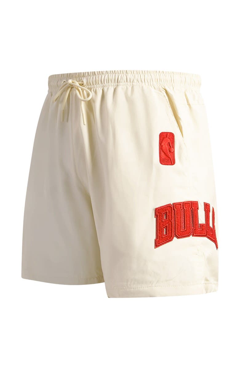 PRO STANDARD Men's Pro Standard Cream Chicago Bulls Triple Tonal Woven Shorts, Alternate, color, Cream
