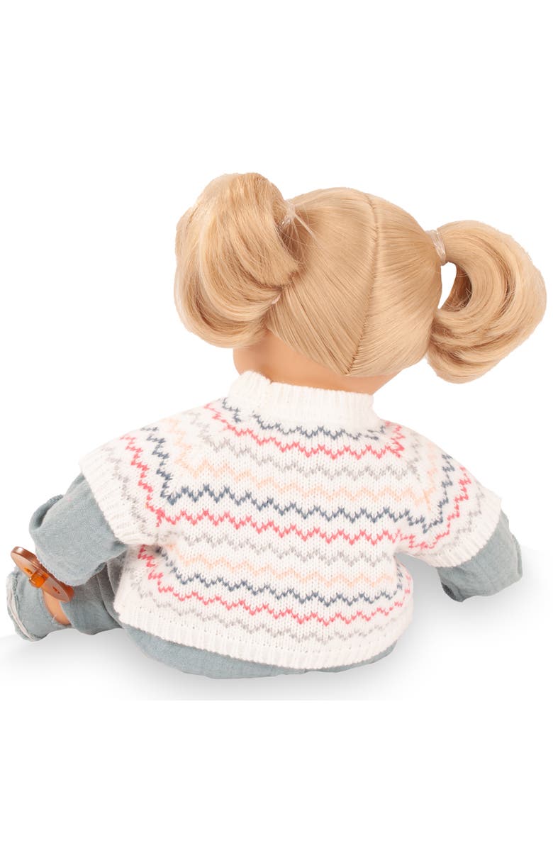 Gotz Muffin Zig Zag - 13" Doll, Chevron Knit Sweater Shirt, Kids 3+, Alternate, color, Multicolored