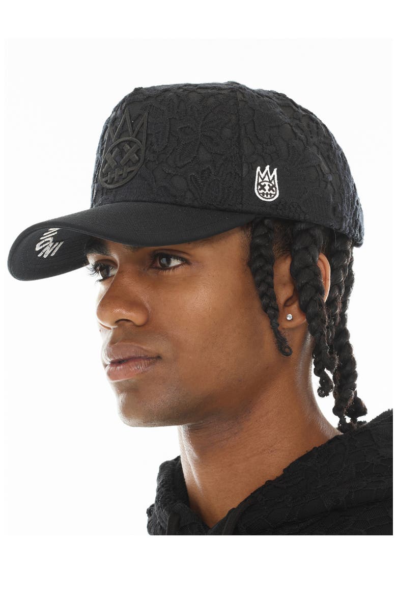Shimuchan Logo Embroidered A-Frame Trucker Hat, Alternate, color, BLACK