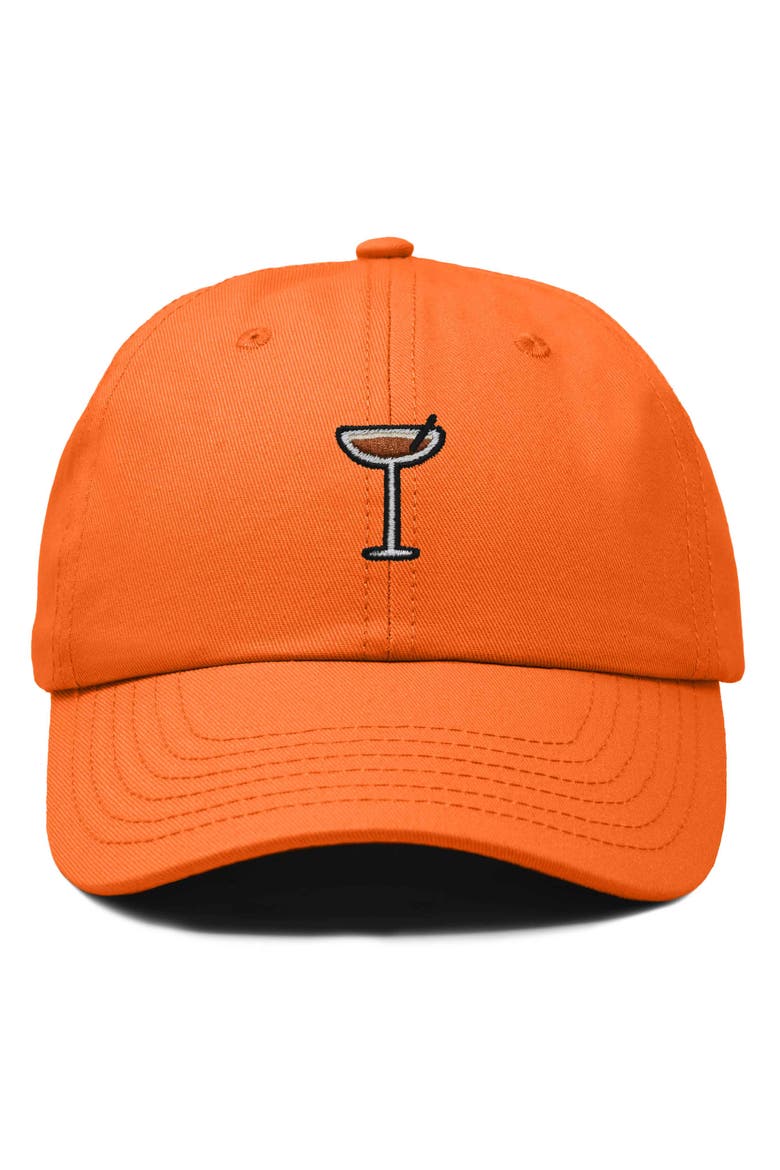 Espresso Martini Embroidered Hat, Main, color, Orange
