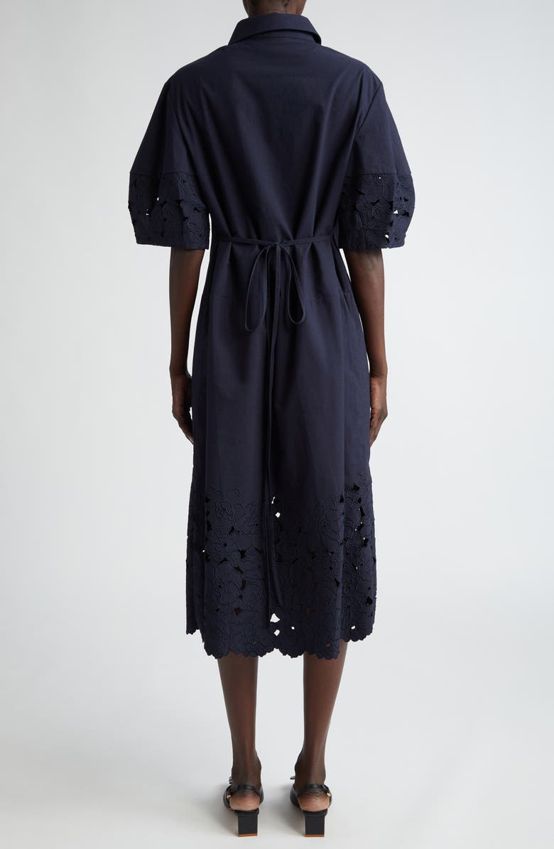 Erdem Floral Embroidered Shirtdress, Alternate, color, 