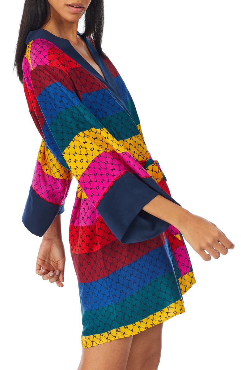 DKNY Short Robe, Alternate, color,