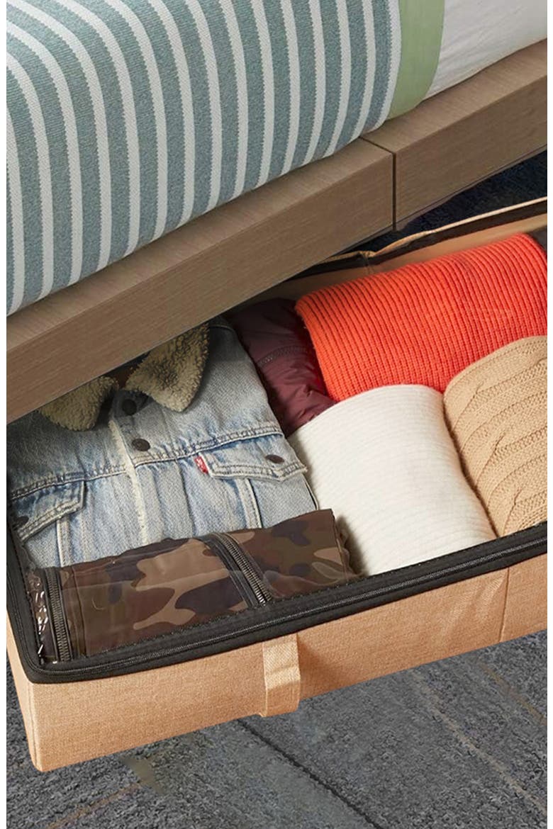 2-Pack Foldable Storage Boxes, Alternate, color, OFF-WHITE