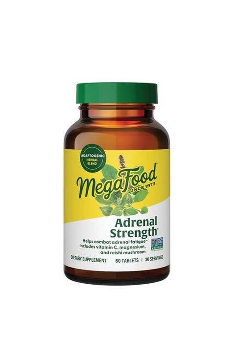 Adrenal Strength with Ashwagandha & Magnesium Glycinate, Reduces Cortisol Levels, 60 Tablets