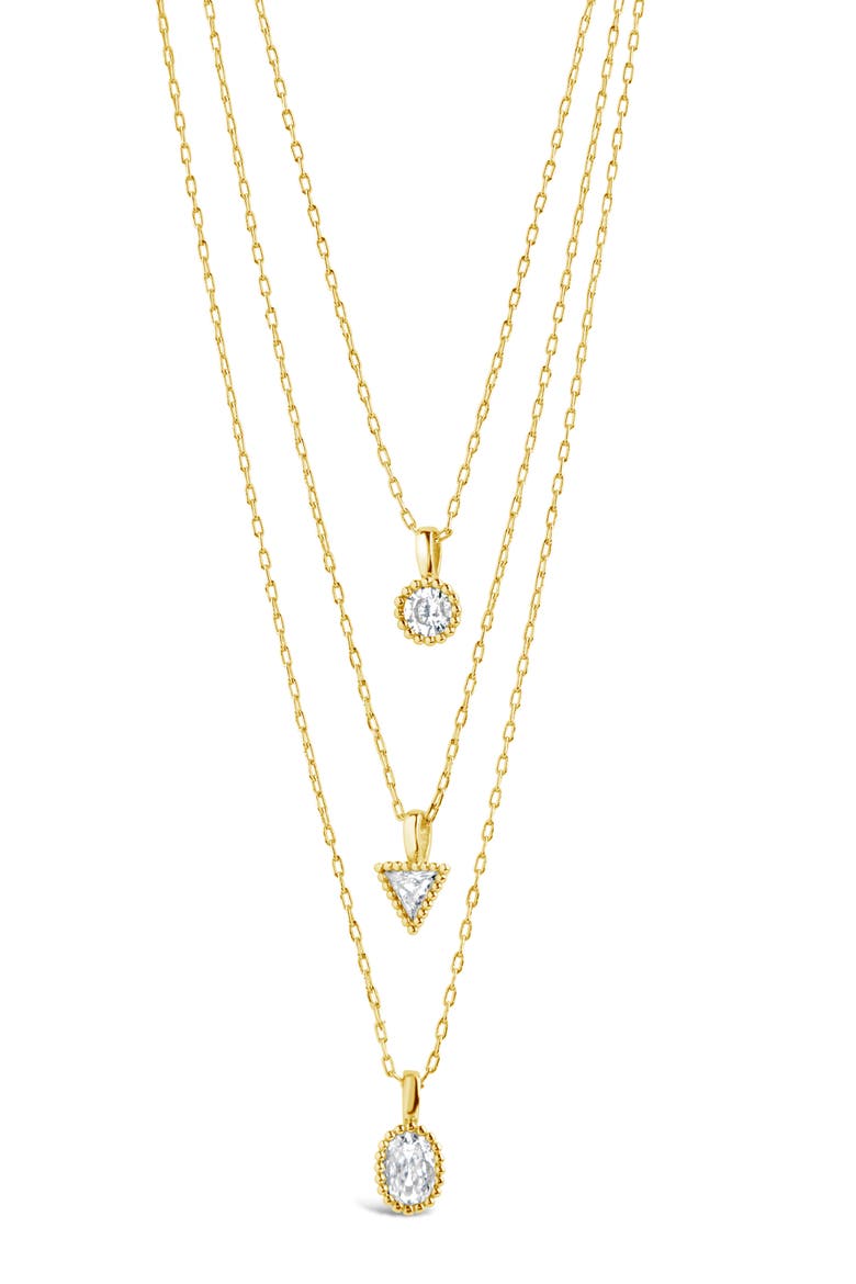 Julia Layered Pendant Necklace, Main, color, GOLD