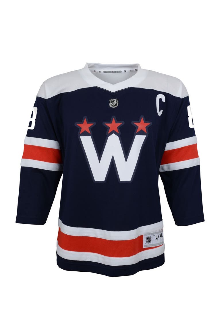 Youth Alexander Ovechkin Navy Washington Capitals 2020/21 Alternate Replica Player Jersey, Alternate, color, Navy