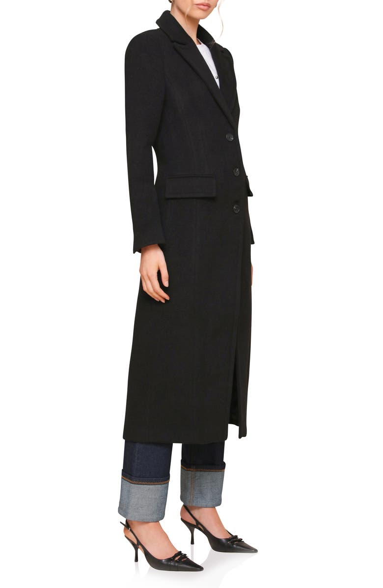 Avec Les Filles Cutaway Tailored Maxi Coat, Alternate, color,