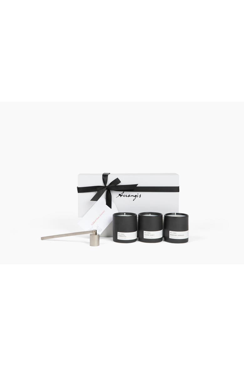The Gilded Hour Gift Set, Main, color, Black Ceramic Jars